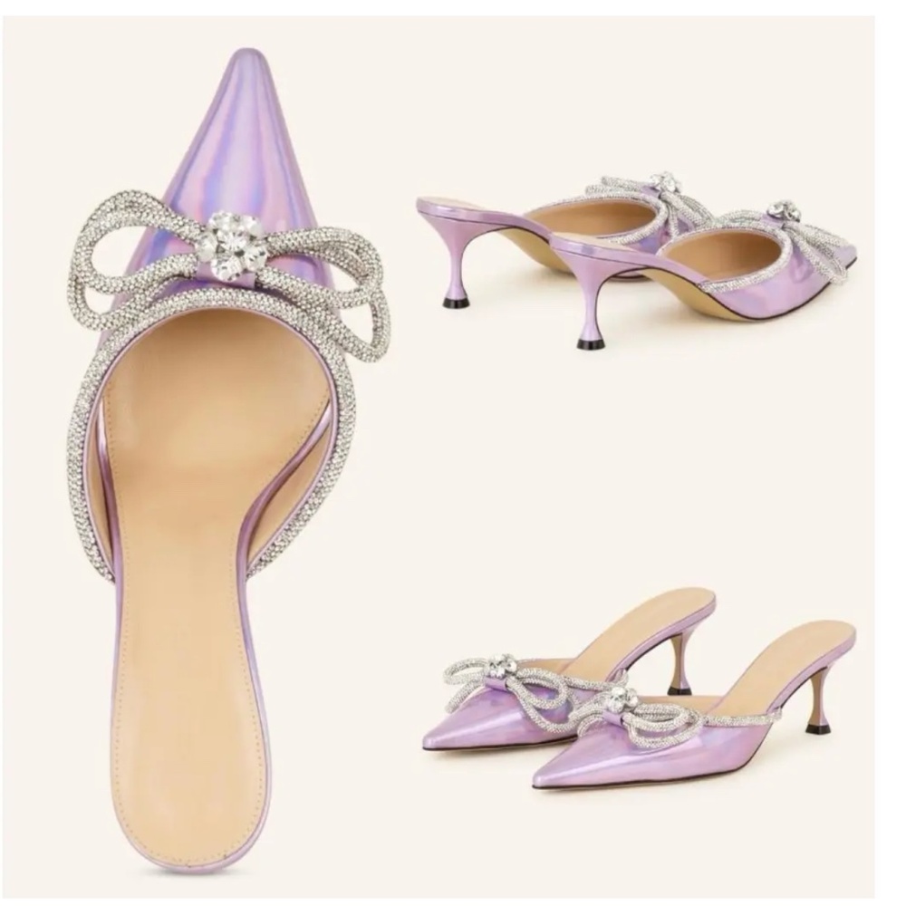 MACH MACH Pink Iridescent Mule